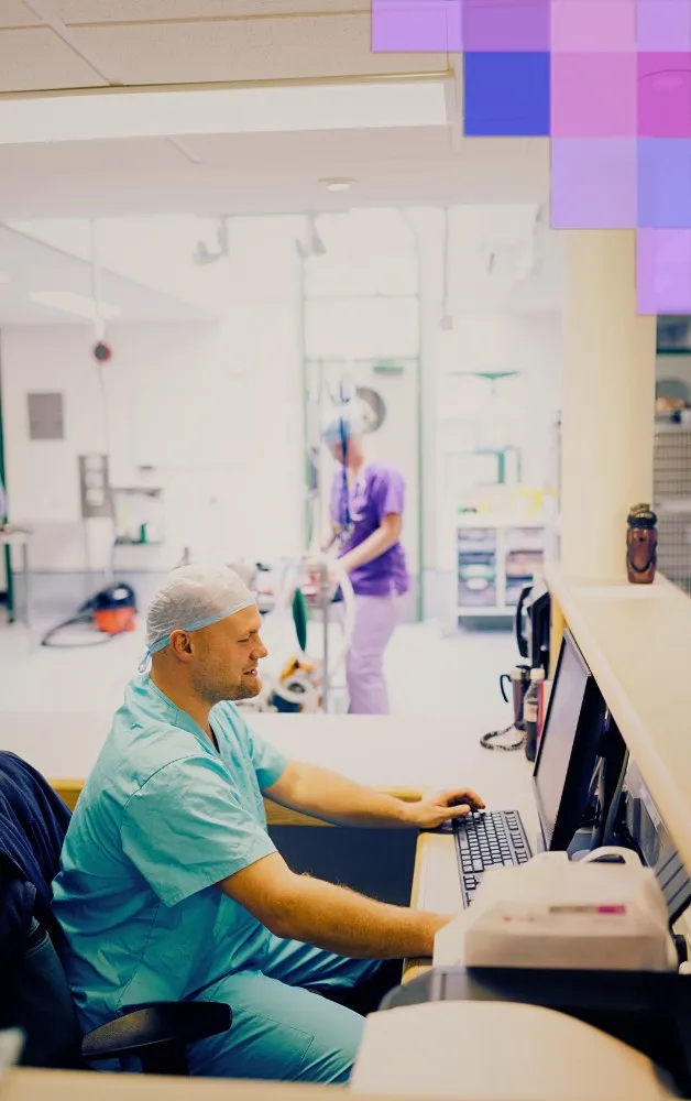 Virtual assistants trained on surgical EHRs